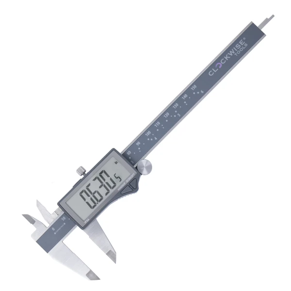 Clockwise Tools DCLR-0605 IP54 RS232 Digital Caliper 6 inch