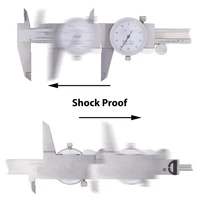 Clockwise Toold DDLR-0805 Shock Proof Dial Caliper 8"