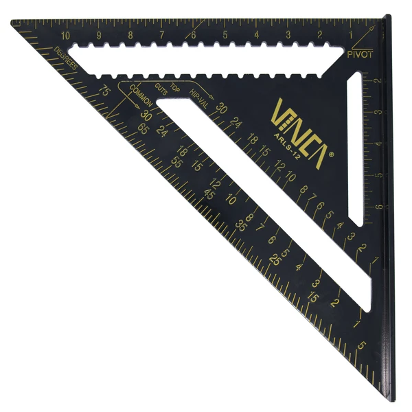 VINCA ARLS-12 Aluminum Rafter Square 12"