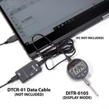 Clockwise Tools DIGR-0105N Non Auto Off Digital Indicator 0-1"/25.4mm